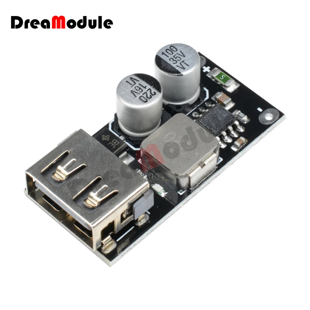 

DC-DC Buck Conversion Module 12V / 24V to QC3.0 Buck Power Module 6-32V Buck Type USB Charging Module Conversion Efficiency 97%