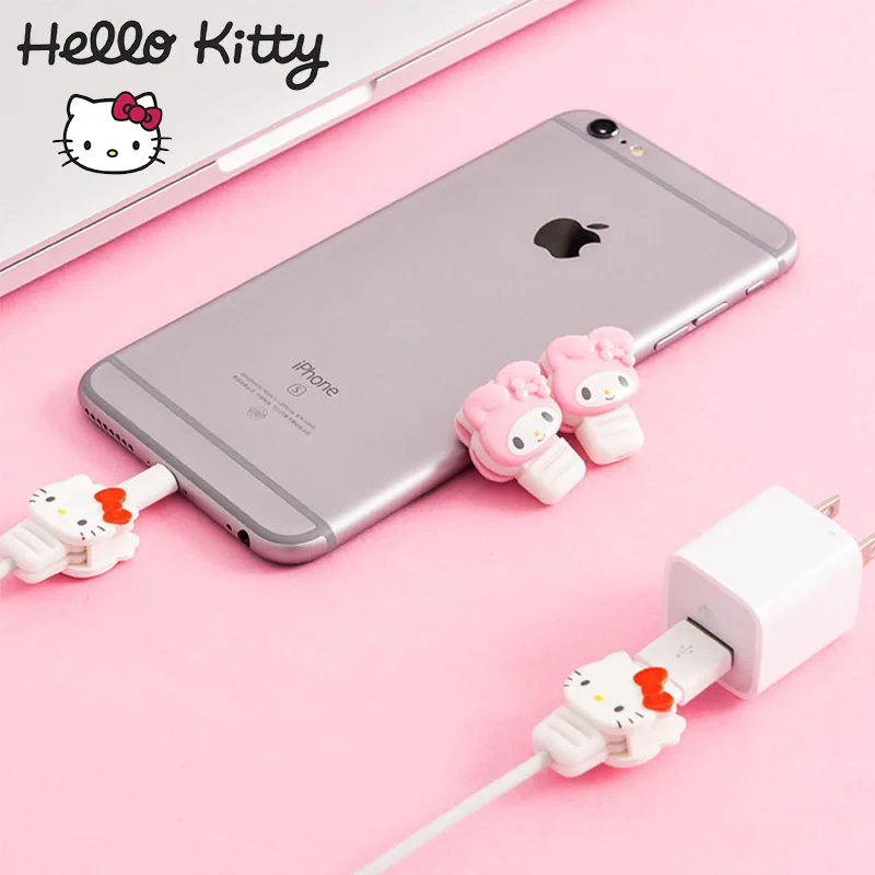 Чехол для кабеля передачи данных Hello Kitty Mymelody защитный чехол IPhone USB-кабель зарядки