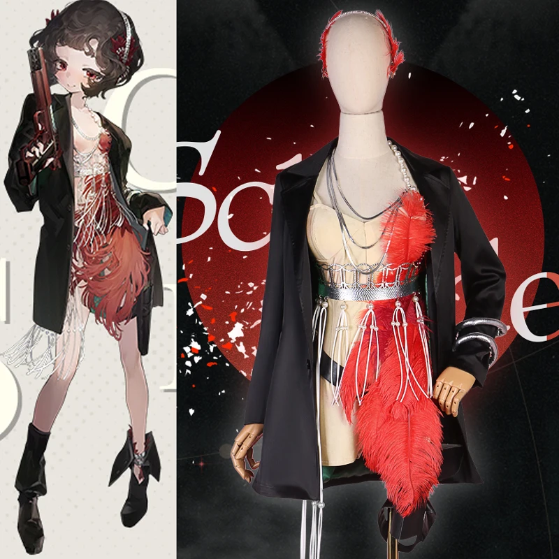 

2023 Reverse 1999 Schneider Косплей-игра аналогичная фотосессия сексуальный женский комбинезон с красными перьями E