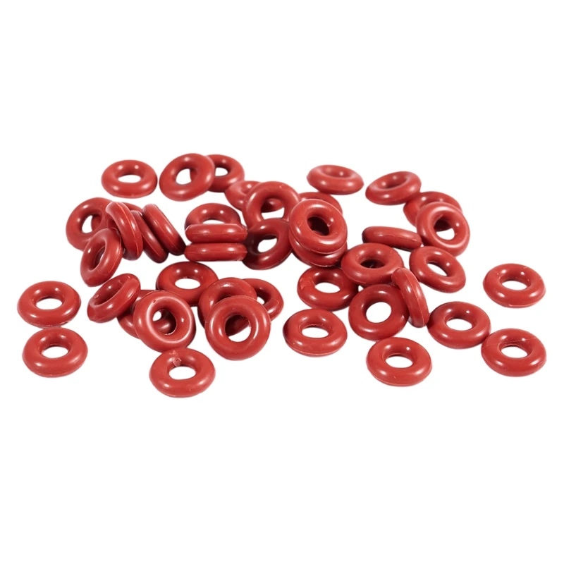 

50 Pcs Silicone O Ring Seal Sealing Gasket 3mm x 8mm x 2.5mm