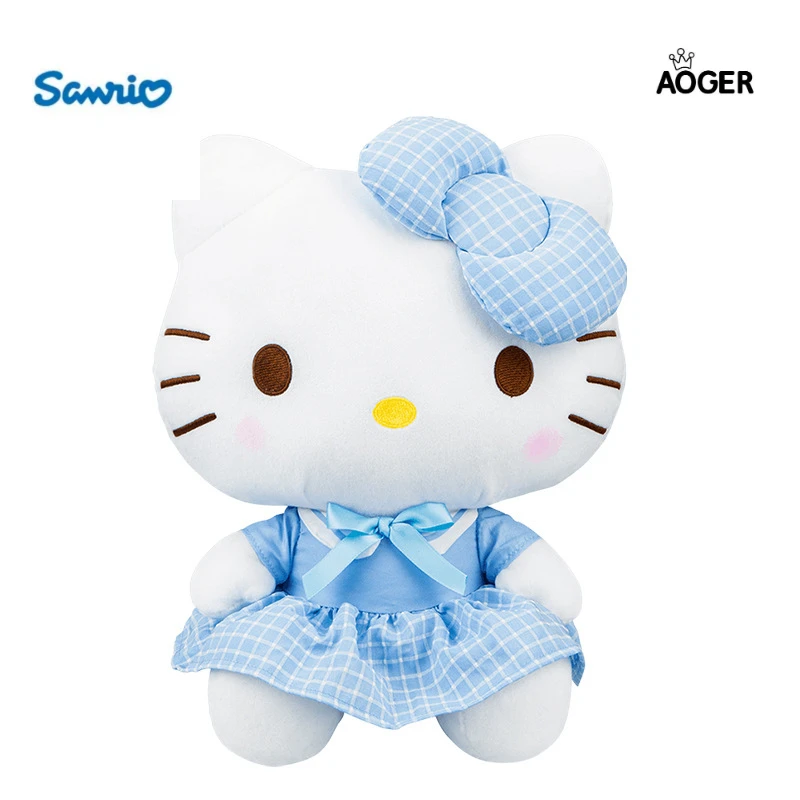 

Подлинная плюшевая игрушка HelloKitty подушка для куклы Sanrio аниме периферия 2023 Новая серия униформы Милая мультяшная кавайная девочка подарок н...