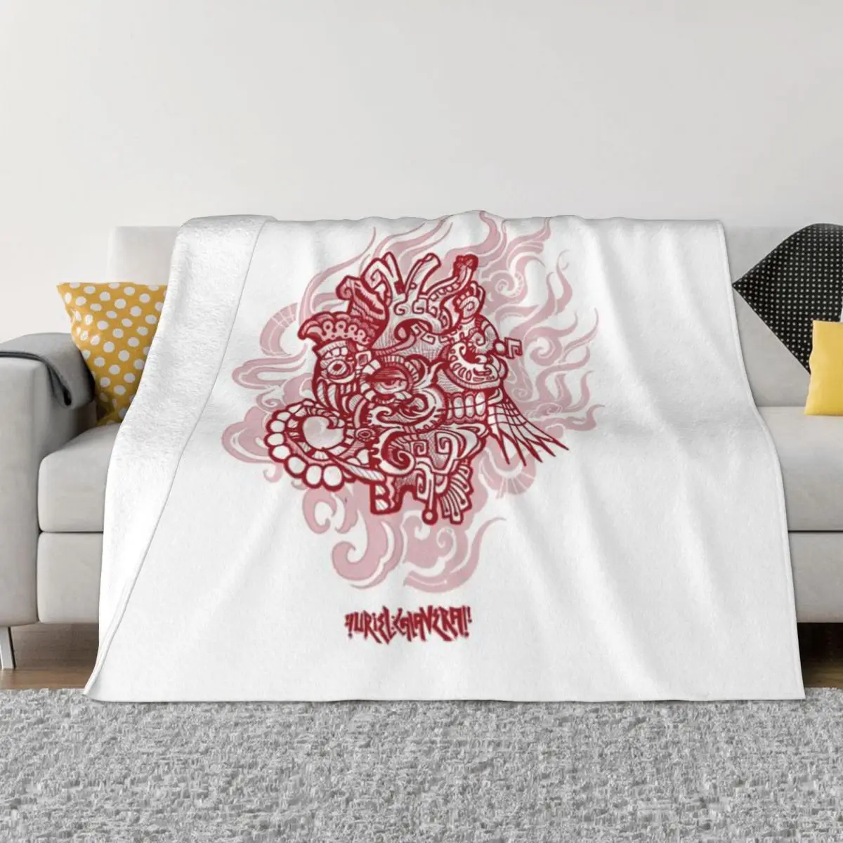 Ультра-мягкое Флисовое одеяло с изображением сердца огня страсти и красного