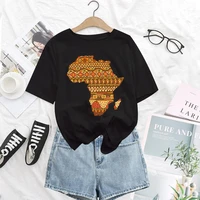 harajuku women t shirt africa map print cartoon t shirt female short sleeve tops tee fashion clothing women t shirts 2022