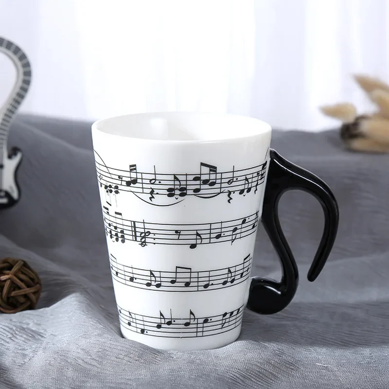 Большая креативная керамическая Музыкальная нота музыкальный инструмент чашка