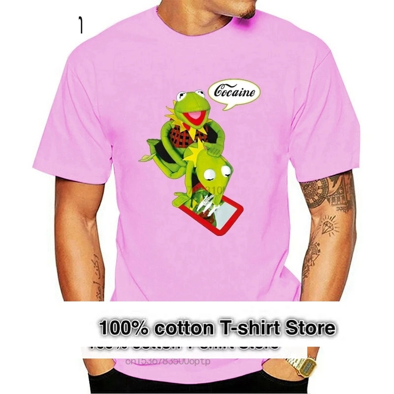 

Kermit Cocain Party Like Fan T Shirt Size S Xxl Mens T Shirts Fashion 2019 Clothing T Shirt Hot Topic Men Short Sleeve