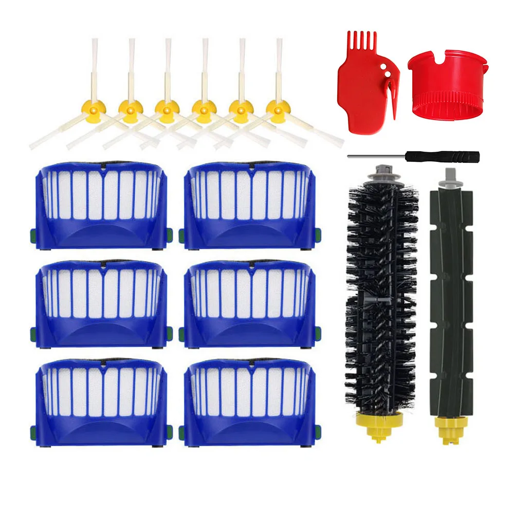 Основные боковые щетки Hepa-фильтры для iRobot Roomba 605 610 620 625 630 640 650 655 660 670 674 677 680 686 689 690