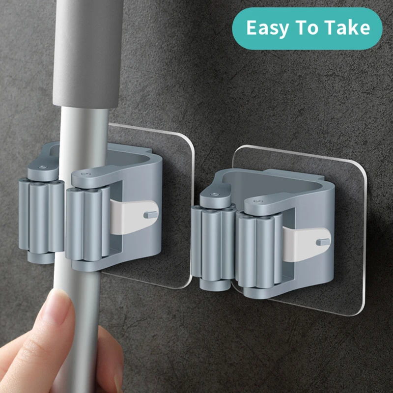 Настенный держатель для швабры многофункциональные самоклеящиеся Висячие