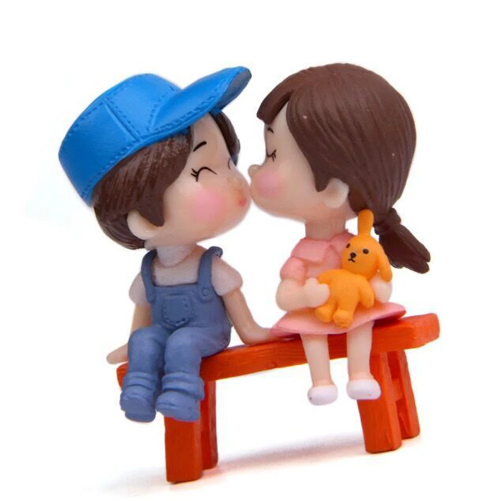 

Декор для детского торта на день рождения, 2 шт., миниатюрная мини-кукла «сделай сам», украшение для сада, подарок на день Святого Валентина