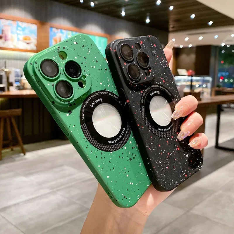 

Newest Starry Star Magnetic For Magsafe Case For iPhone 14 13 12 11 Pro Max 11Pro 12Pro 13Pro Mag Safe Cover With Lens Protector
