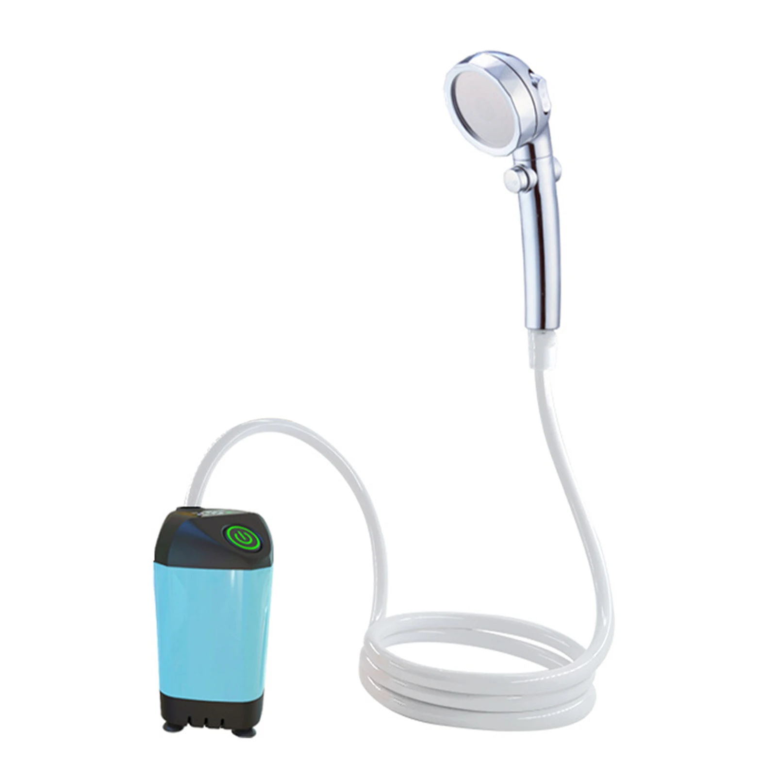 

6pcs Pump Pipe Outdoor Portable Camping Shower Kit 3 Modes With Showerhead Bathroom Electric USB Rechargeable Adjustable Hiking