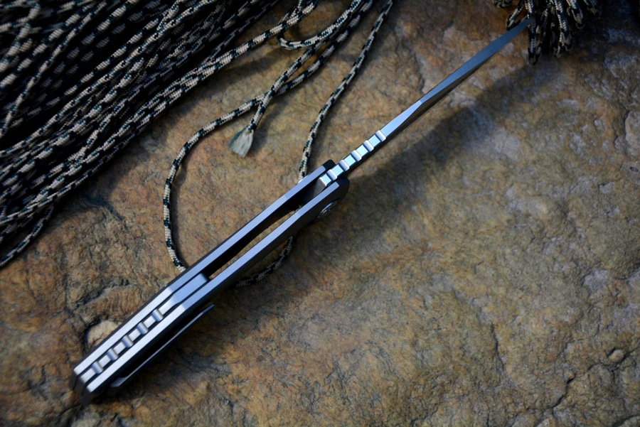 Тактический карманный складной нож TwoSun TS43 лезвие D2 титановая ручка с зажимом и