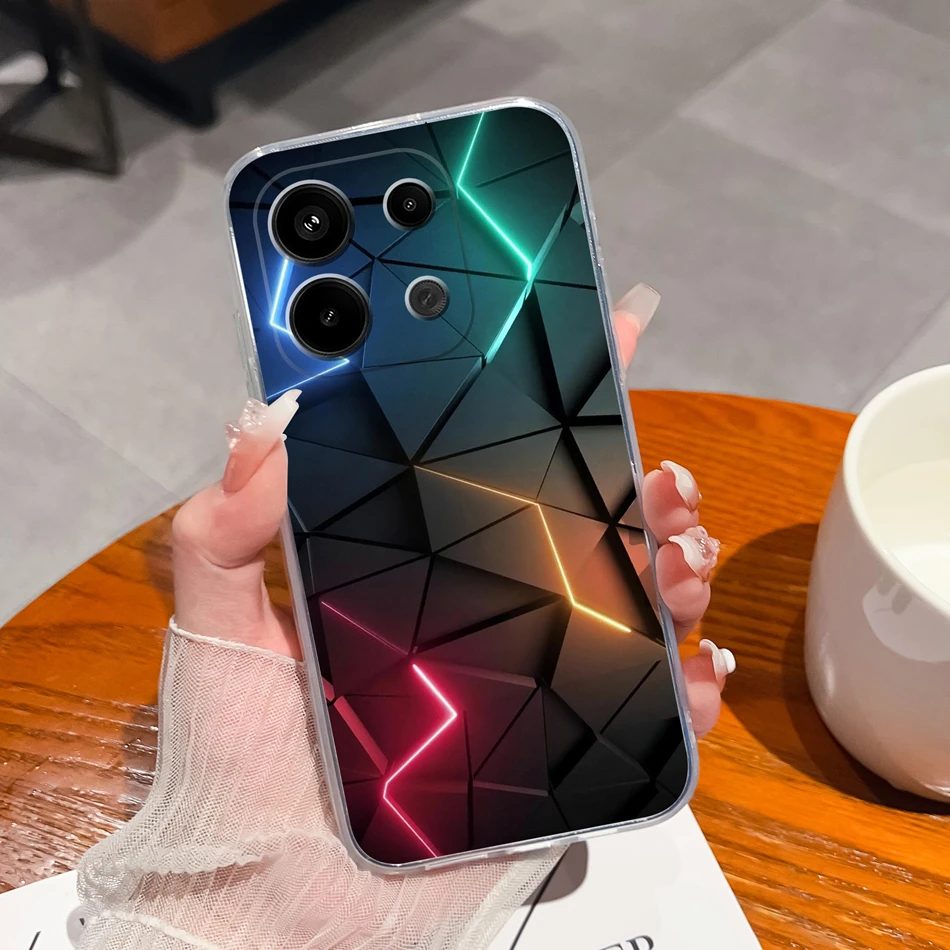 Для Redmi Note 13 Pro Чехол 4G 5G глобальная версия Новинка Мягкий силиконовый прозрачный