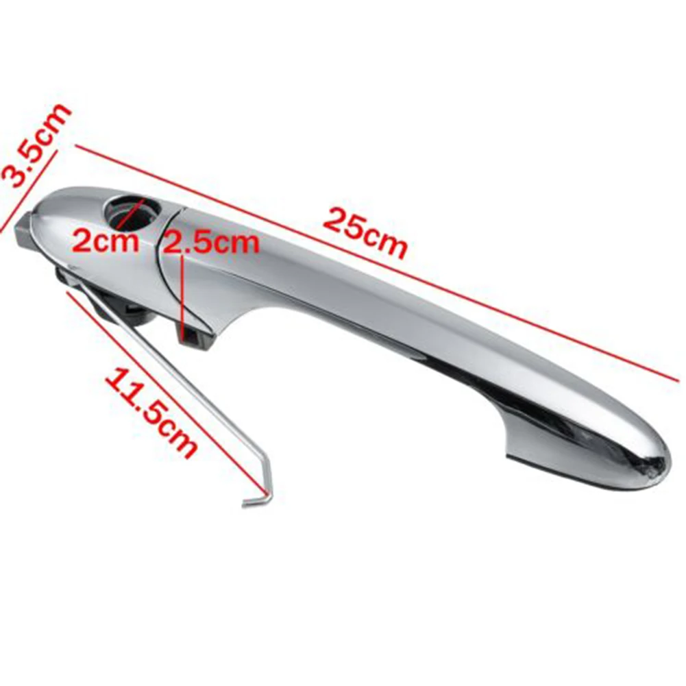 

Car Accessories Right Door Handle 1pc 735592012 Mirrored Chrome Finish For Right Door For Fiat 500 Door Handle