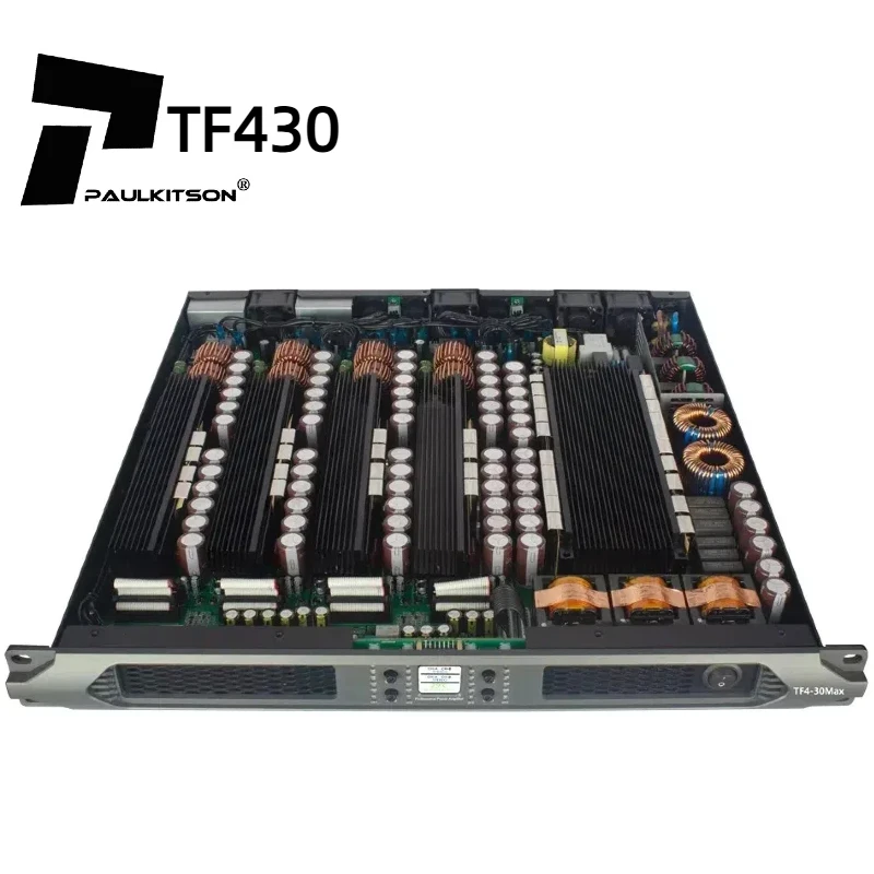 TF430 4-канальный усилитель мощности профессиональный класса D 20000 Вт микшерный 1U