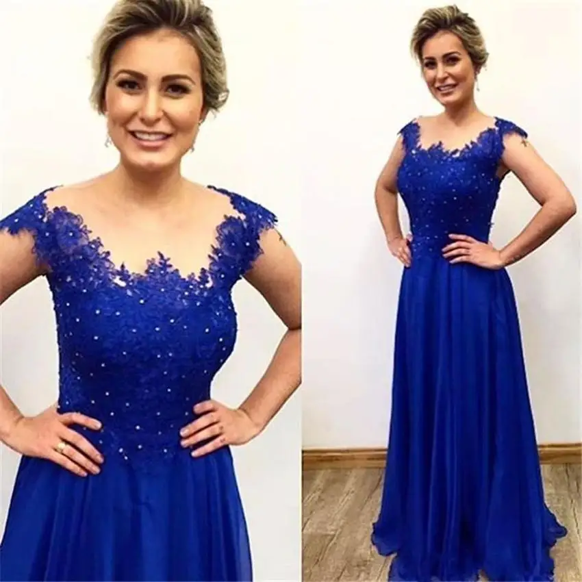 

Lace 3/4 Long Sleeve Mother of the Bride Dress V Neck High Split Floor Length Elegant Formal Evening Party Wedding Guest Gown