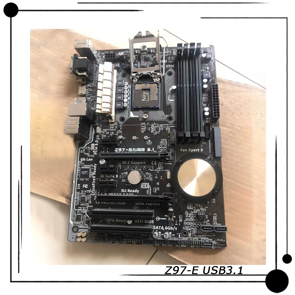 

Z97-E USB3.1 для ASUS ATX материнская плата для настольного компьютера Intel Z97 LGA 1150 поддержка Core i7/i5/i3/Pentium/Celeron 100% Протестировано Быстрая доставка