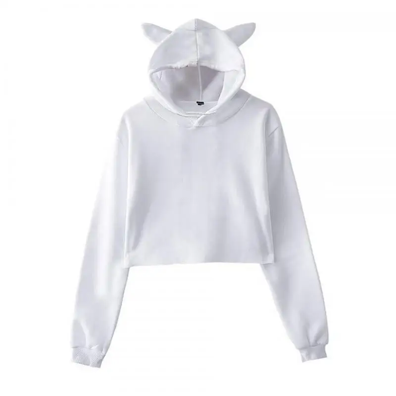 

2023 New Hip Hop Hoodie Sweatshirt Short Tops Fashion Women's Hoodies Hooded Sweatshirts Spring Long Sleeve Short Tops Clothings