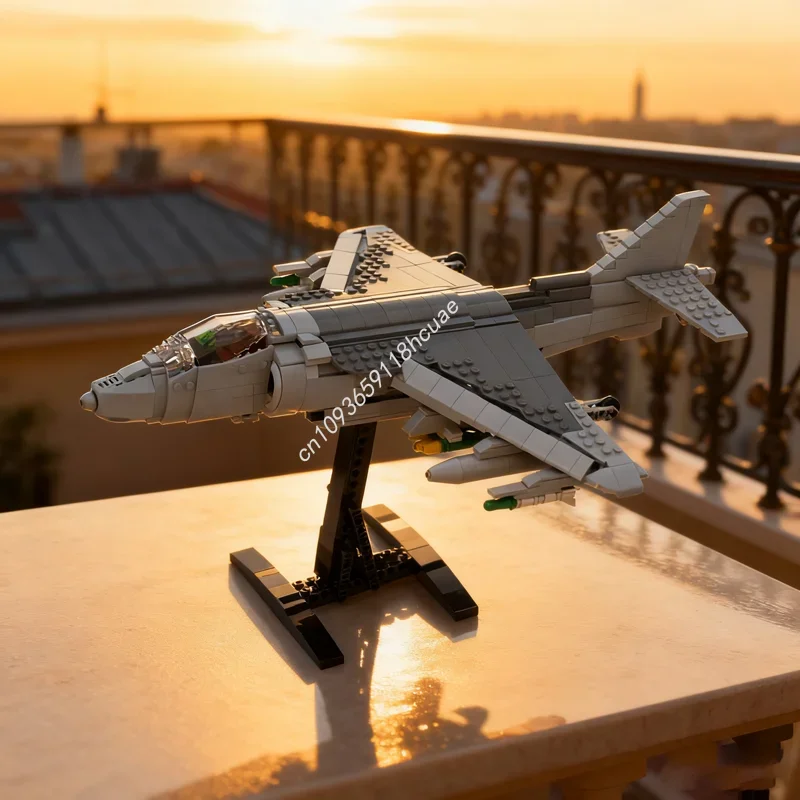 Фото 1108 деталей MOC AV Harrier II Creator Experted, конструктор, рождественский подарок, креативная идея для сборки, игрушки из кирпичиков для детей №1