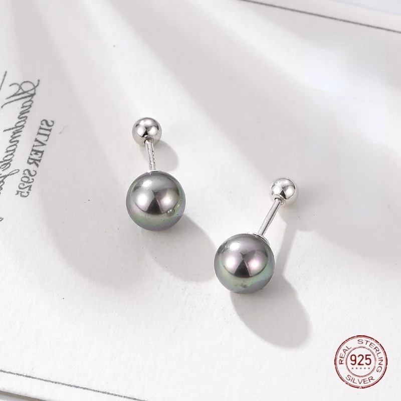 

Женские серьги-гвоздики из серебра 925 пробы, с жемчугом