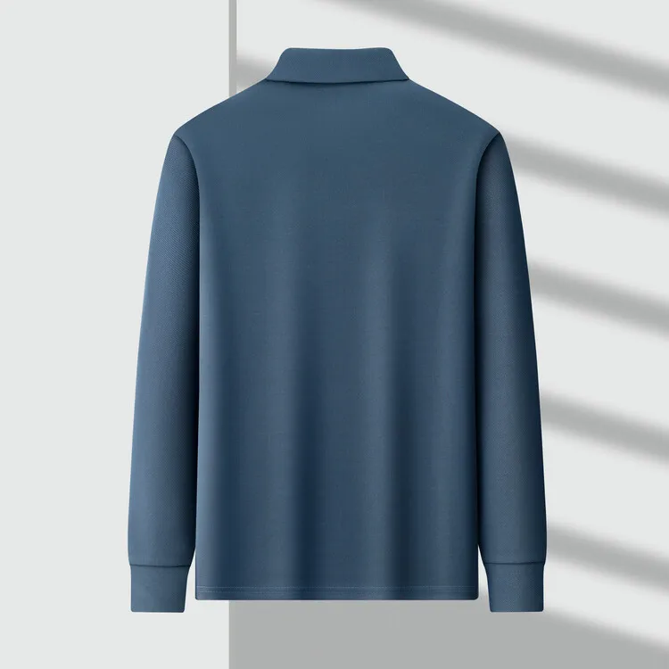 Свободная обычная базовая рубашка поло Volkswagen с длинными рукавами