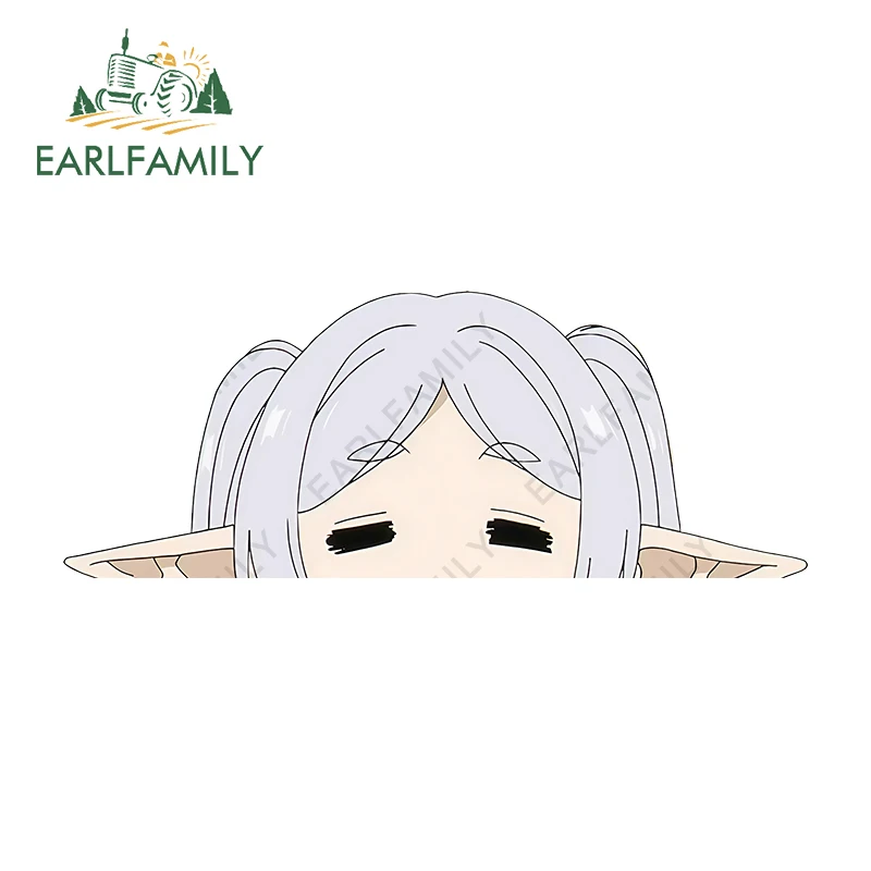 

EARLFAMILY 13 см для Frieren Peek милые автомобильные наклейки водонепроницаемые солнцезащитные наклейки простые граффити автомобильные аксессуары Декор