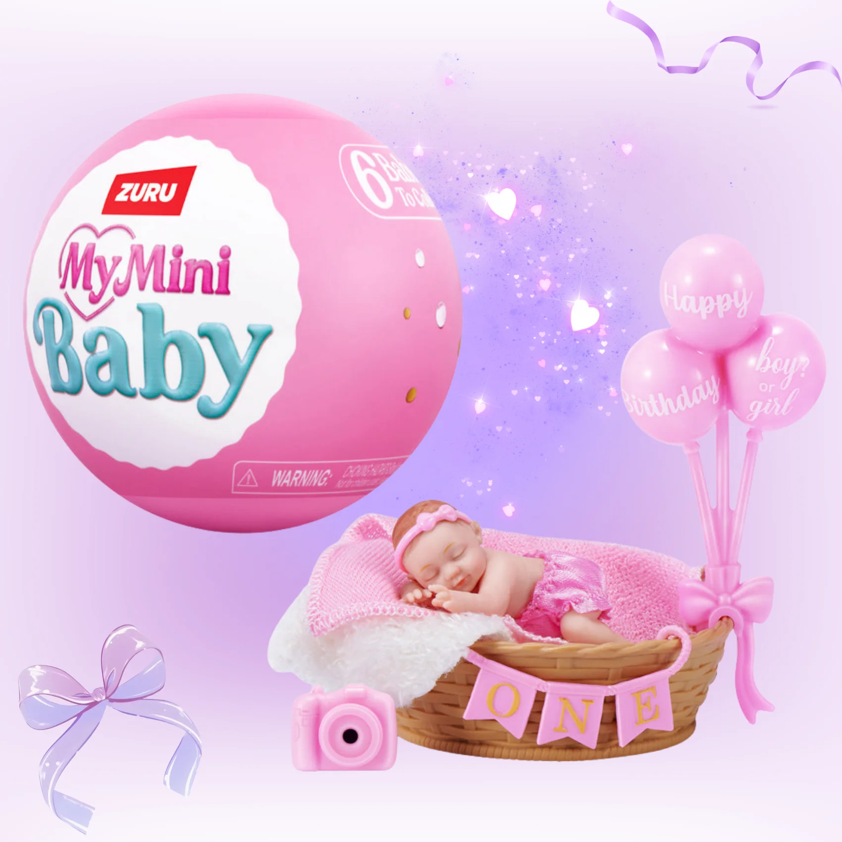 Фото В наличии: Zuru Mini Brands Sweet Baby – силиконовая миниатюрная кукла-капсула, настольное украшение, коллекционная игрушка, подарок на день рождения или праздник для детей №3