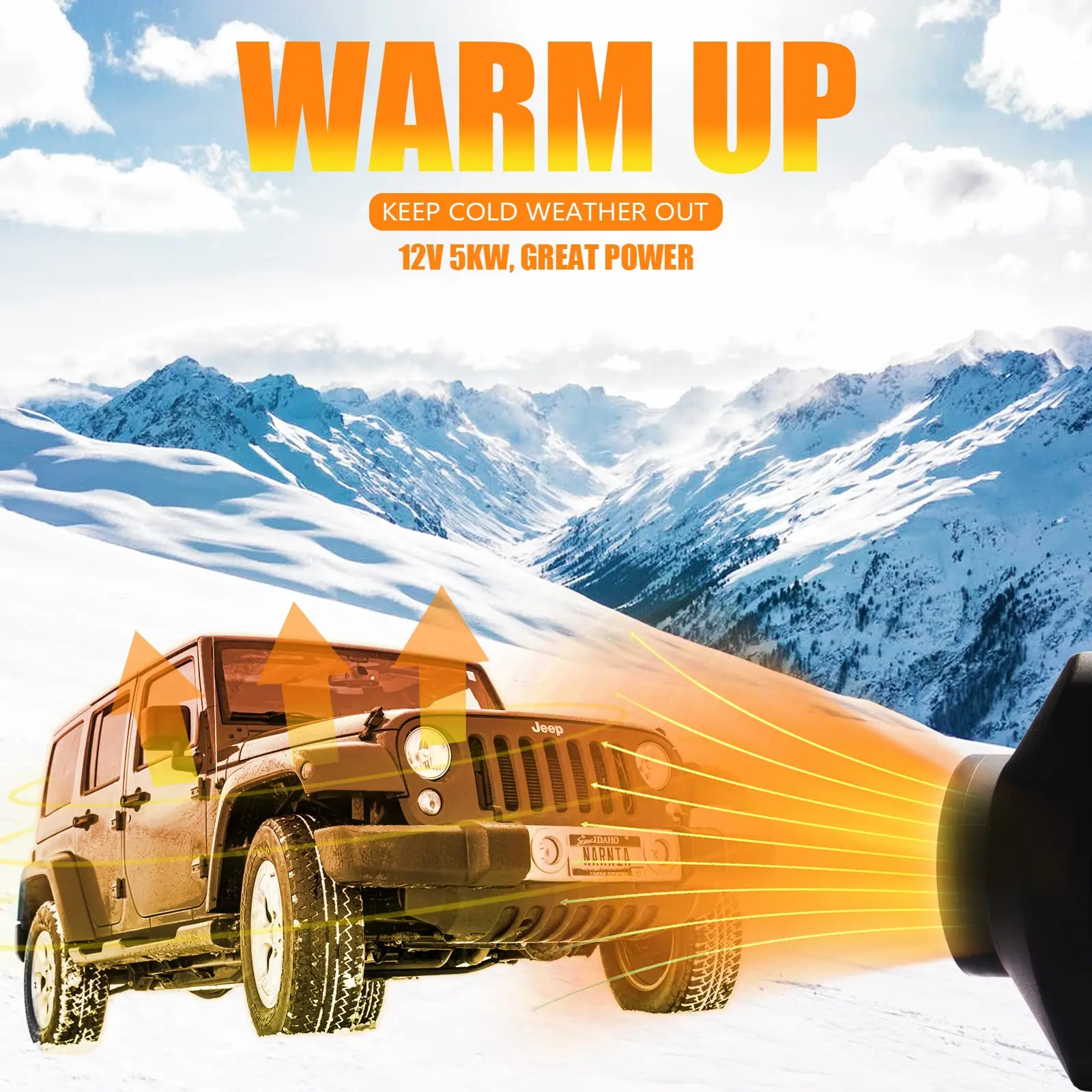 Автомобильный парковочный обогреватель 5-8000 Вт 12 В/24 В 2000