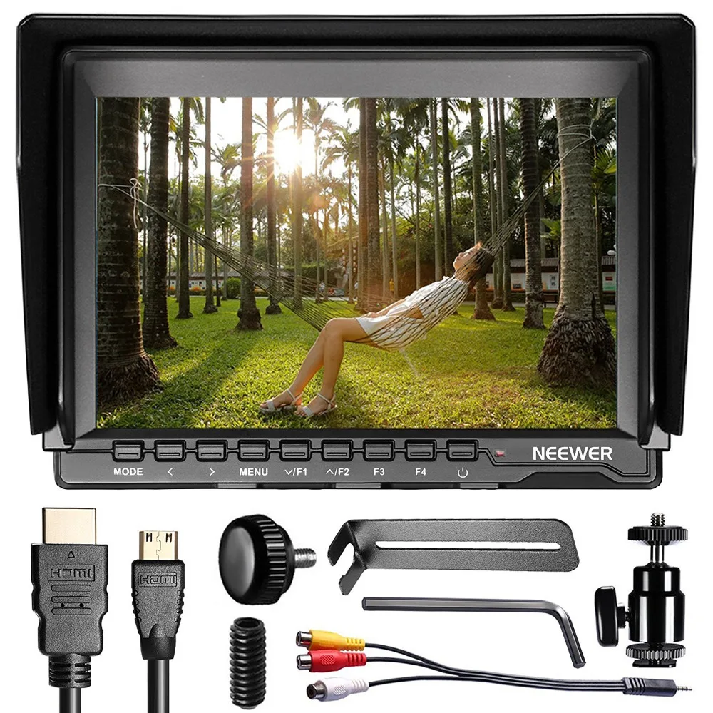 

Монитор для камеры Neewer IPS с поддержкой 4k для камер Sony Canon Nikon Olympus DSLR/видеокамер (батарея в комплект не входит)