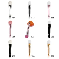 skin care brush double ended makeup brushes soft bristle silicone brush face mask brush face cleanser brush beauty facial mask