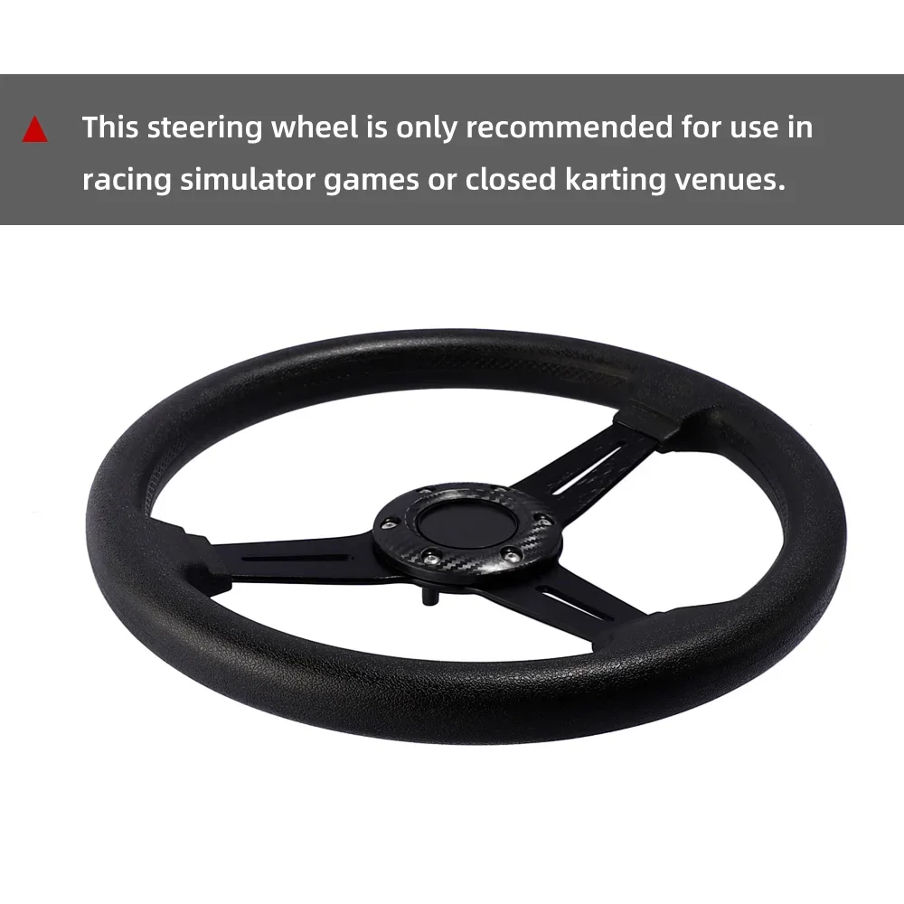 Игровой спортивный 13-дюймовый руль из алюминия + искусственной кожи имитация
