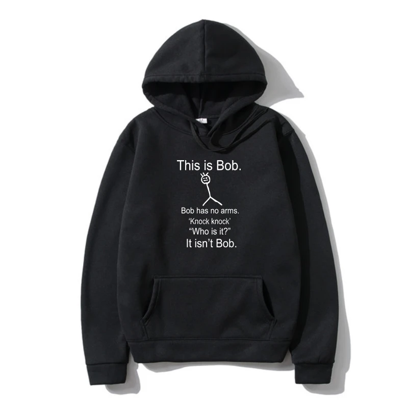 

This Is Bob KNOCK KNOCK FUNNY JOKE Pullover Fleece Warm Cotton Outerwear