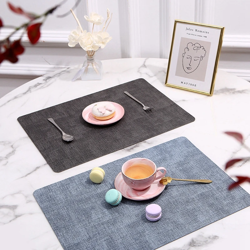 

Kitchen Accessory Dining Table Decor Mats Placemats For Dining Table Tableware Tableware Pads Bowl Cup Coaster Waterproof 2022