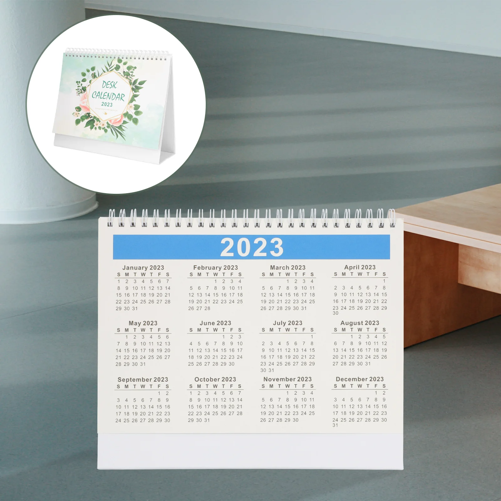 

Calendar 2023 Desk Monthly Mini Rabbit Year Storage Organizers Homeschoolschedule Planner Academic Tablestandinggifts Office