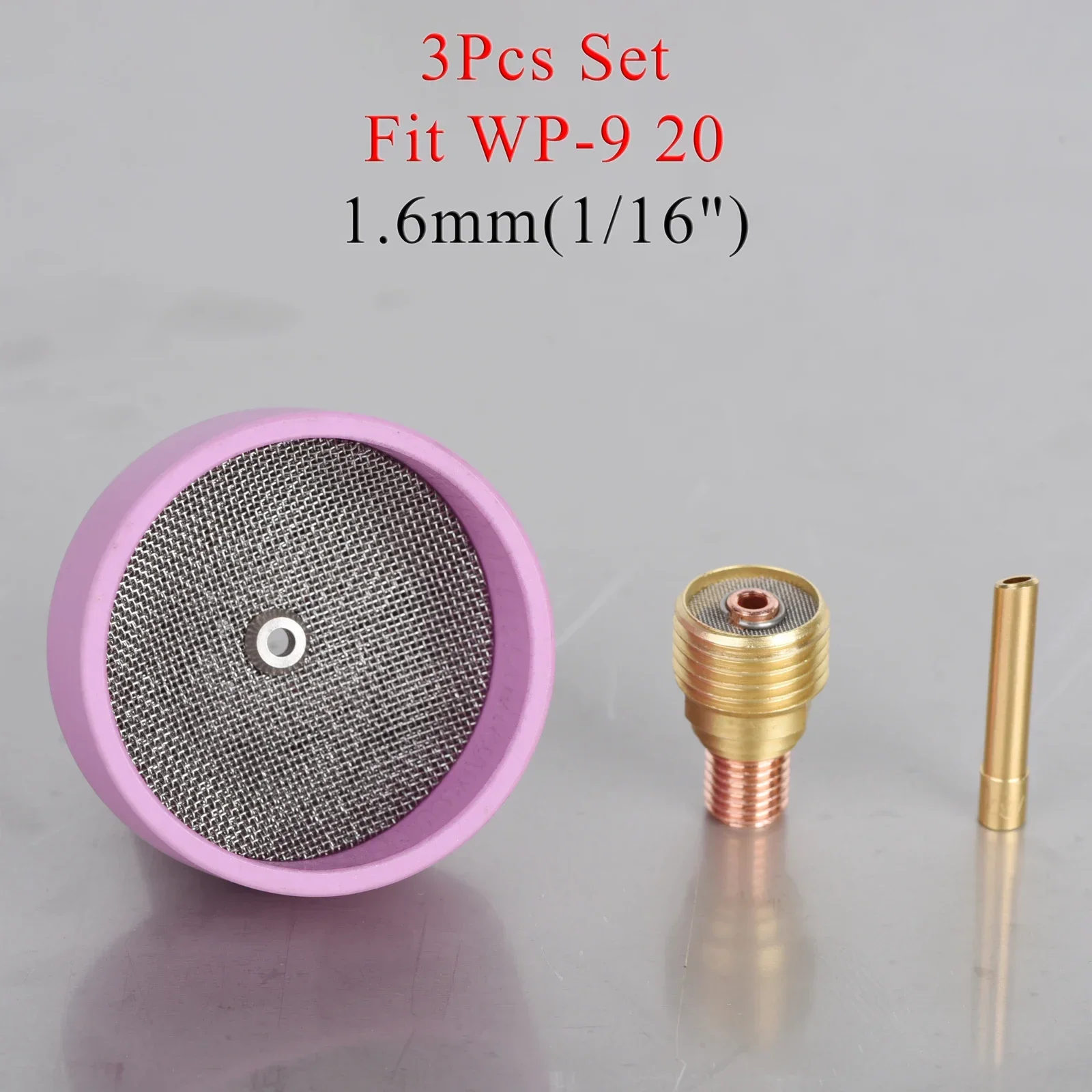 

3 комплекта сварки TIG # 24 очень больших алюминиевых керамических насадок, комплект чашек из глинозема, горелки WP9 20, 25 коротких цанг, наборы газовых линз