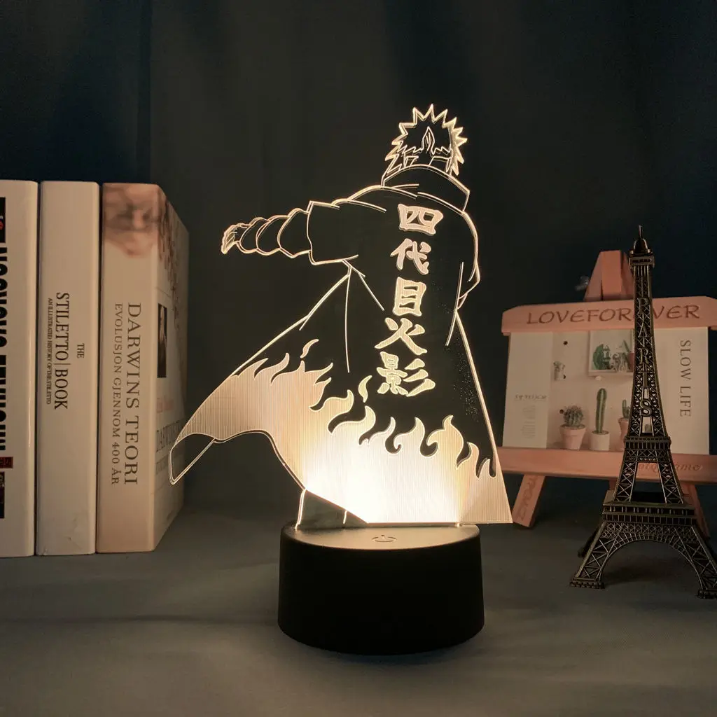 

Bandai Naruto Fourth Generation Wave Feng Shui Gate Hand-Made Anime Peripheral Desktop Decoration Bedroom Small Night Lamp Gift
