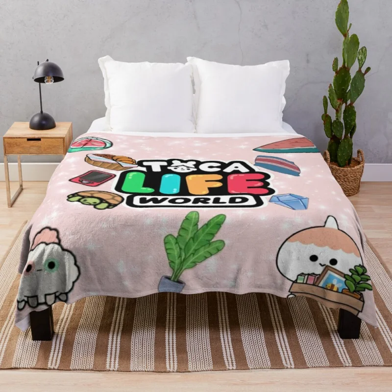 

Mouth-mouth play 2021-play life world Throw Blanket