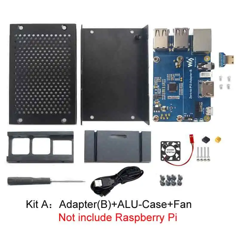Raspberry Pi Zero 2 Вт к 3B адаптер с USB аудио звуковой картой совместим динамиком чехол PI0 Φ
