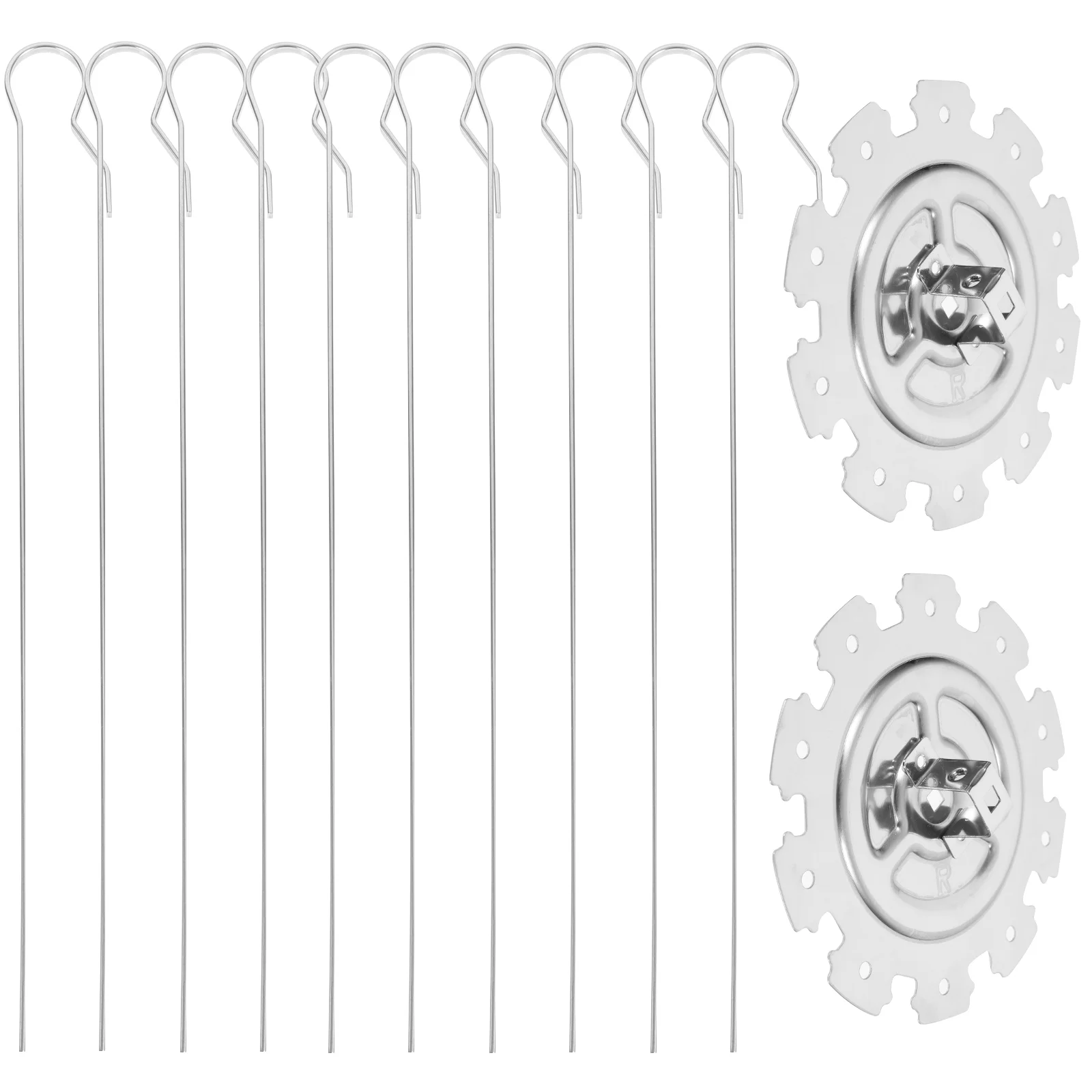 

Skewers Metal Bbq Sticks Grill Roaster Chicken Steel Skewer Grilling Roasting Kabob Basket Stand Rack Barbeque Holder Stainless