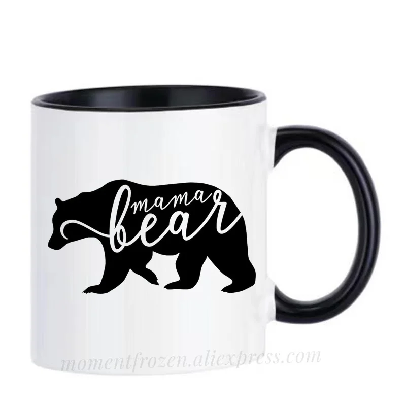 

Mama Bear Cups Mom Coffee Mugs Cafe Caffeine Cocoa Tea Mugen Mum Gifts Mothers Day Milk Tableware Coffeeware Teaware Drinkware