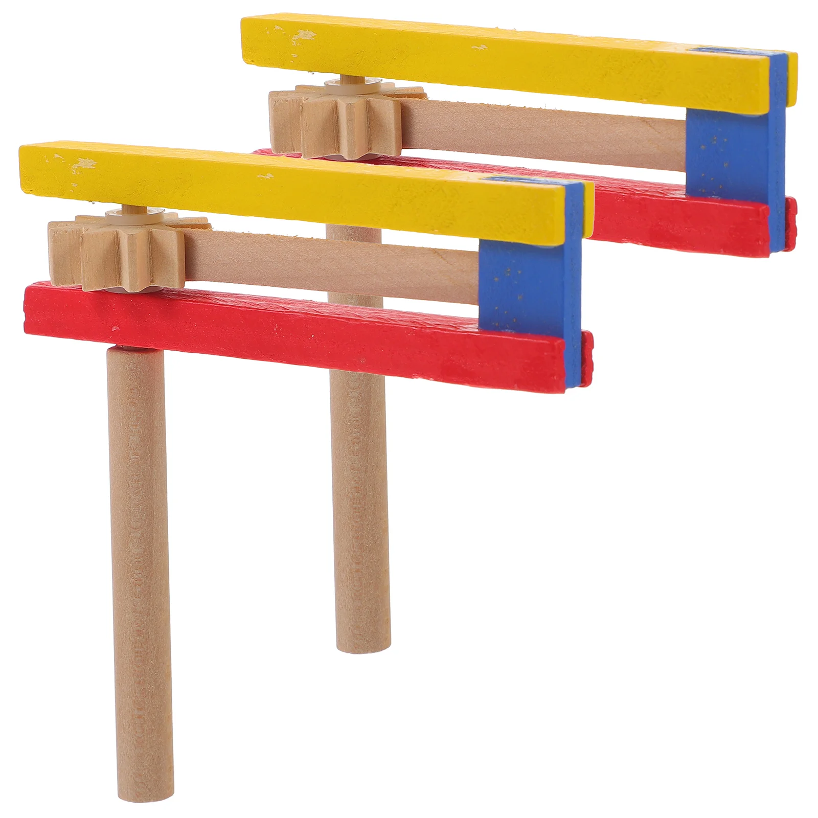 2-шт деревянная рукоятка кастаньета ударный инструмент с длинной ручкой