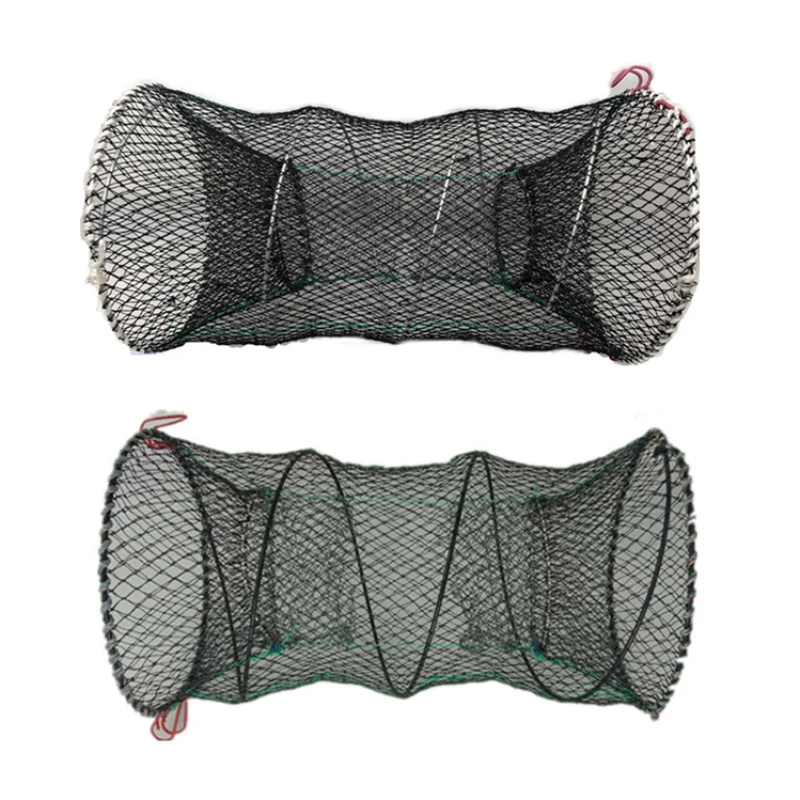 

Усиленная Автоматическая рыболовная сеть, клетка для креветок, нейлоновая Складная ловушка для ловли крабов, кастинговая сеть, рыболовная снасть