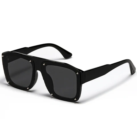 Солнечные очки DOHOHDO в квадратной оправе UV400 для мужчин и женщин, модные солнцезащитные аксессуары в прямоугольной оправе, в стиле панк