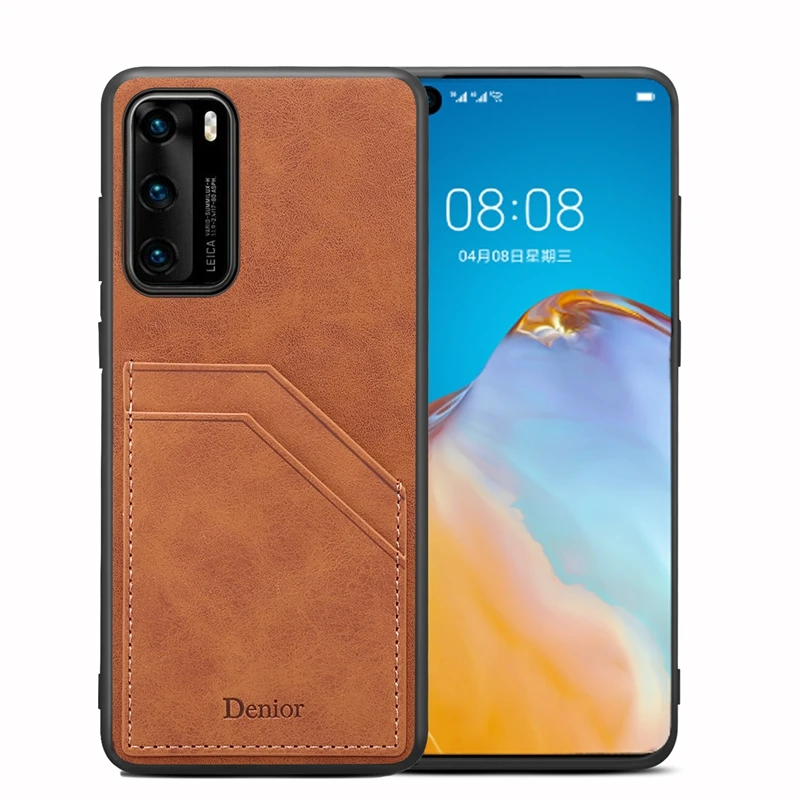 Leather Case For Huawei Mate 40 30 20 Pro Case Luxuey Flip Wallet Card Holder For Huawei P50 P40 P30 Pro Case Coque Back Covers