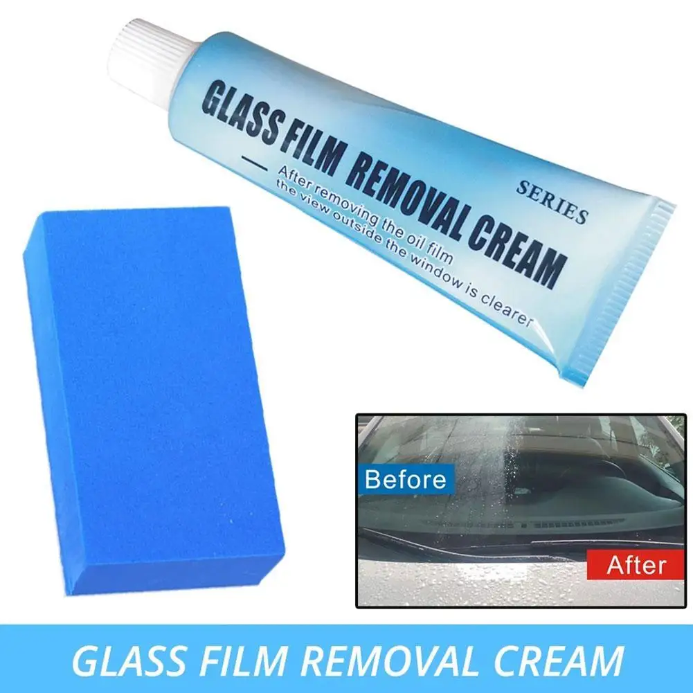 

Auto Car Glass Polishing Degreaser Cleaner Oil Film Clean Polish Paste for Car Window Glass Windshield Windscreen Bathroom 20g