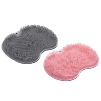 silicone foot massag brush shower massage bathroom non slip bath mat foot anti slip mat scrubber