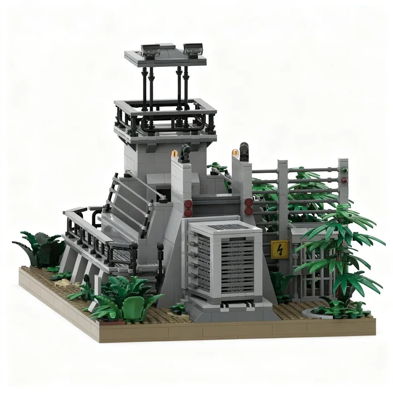 Фото Набор строительных блоков MOC «Клетка Раптора» (1297 деталей) по мотивам «Парка Юрского периода», конструктор, развивающая игрушка, подарок на праздник, творческая идея №4