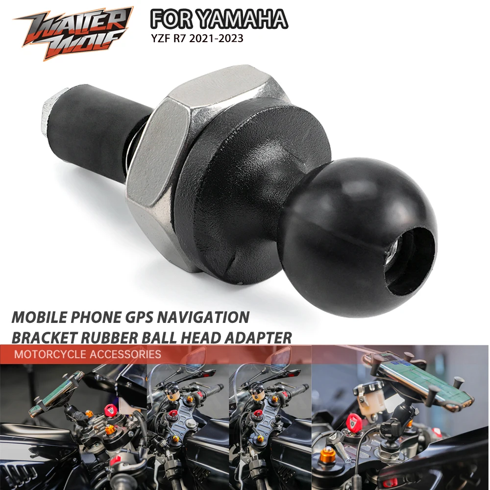 

1 Set Mobile Phone GPS Navigation Bracket Rubber Ball Head Adapter For YAMAHA YZF R7 2021-2023 Motorcycle Accessories
