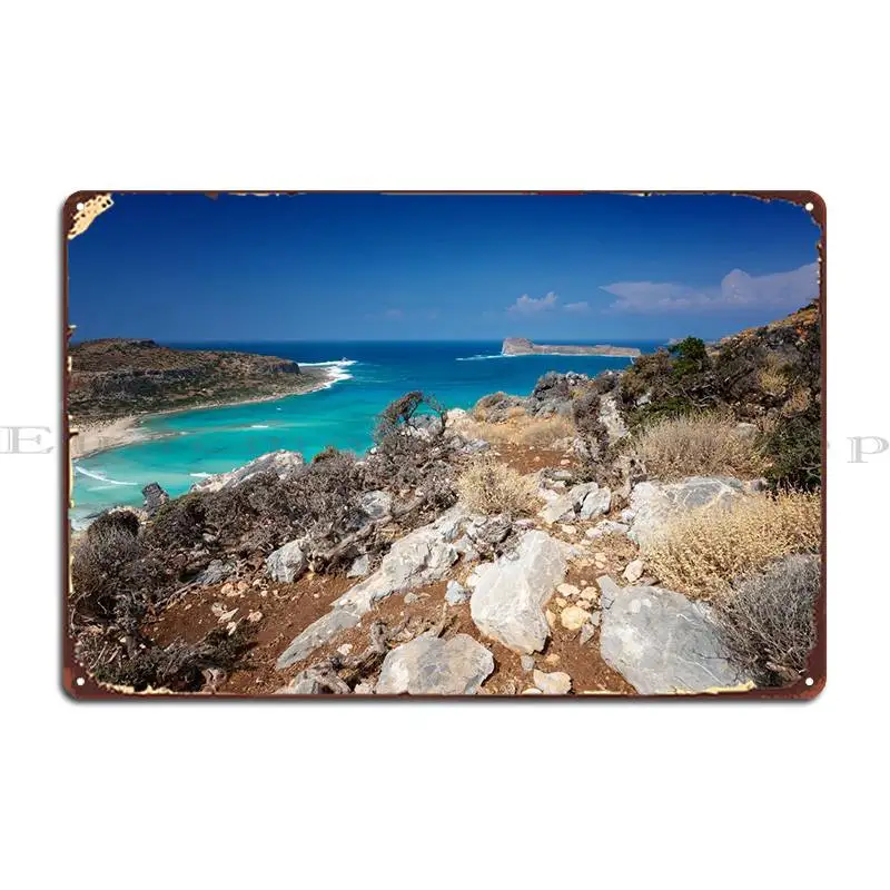 

Металлический плакат Laguna Balos, Настенный декор для гаража, Настенный декор, персонализированный кинотеатр, жестяной плакат