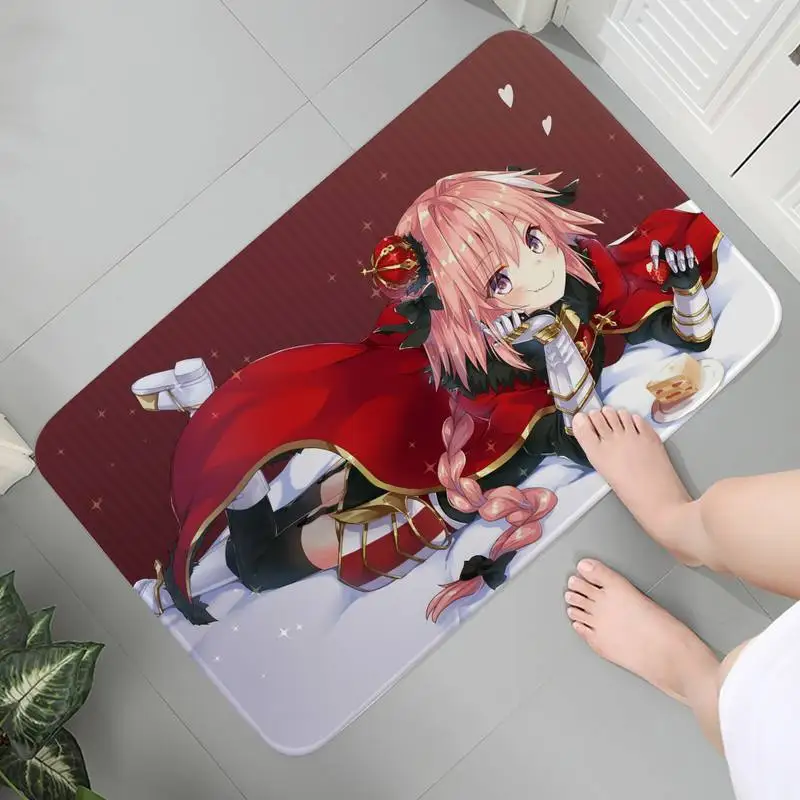 

Bedroom Living Room Carpet Flannel Washable Rug Mats Modern Art Coffee table Astolfo Anime Parlor Mat Mat bedside Lounge Rug