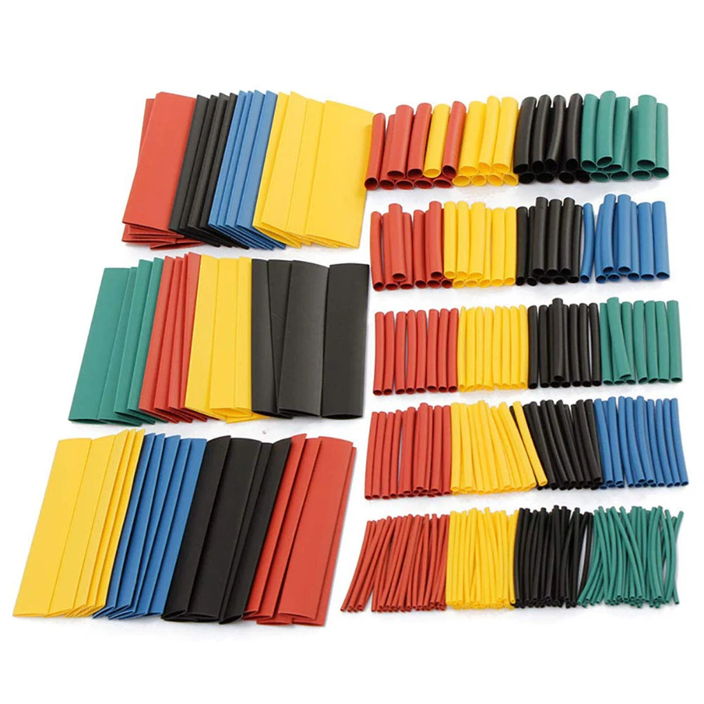 

127/328/530PCS/Set Heat Shrink Tubing Electrical Wrap Wire Cable Sleeves PE 2:1 Insulated Sleeving Assorted